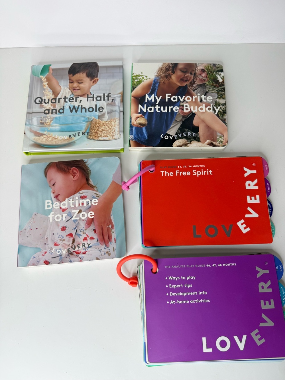 Lovevery Board Books and Play Guides Lot
